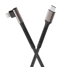 MFI C94 3ft 6ft USB Lightning Charging Cable Type Black Lightning